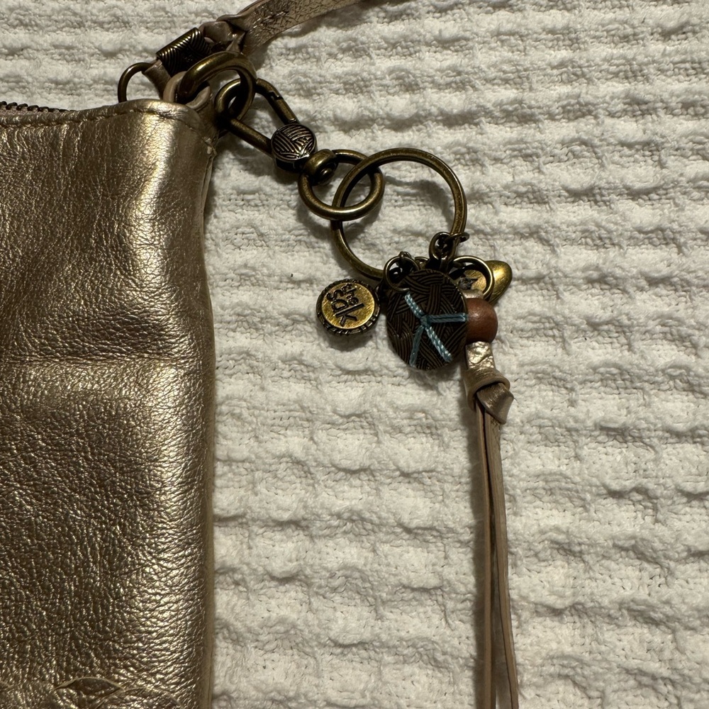 The Sak Shimmering Gold Crossbody. Missing strap - Picture 2 of 3